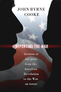 cover illustration for Reporting the War hardcover edition